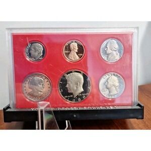1980 S Proof Set Clad U.S. Mint in Original Case 6 coin set Susan Anthony dollar